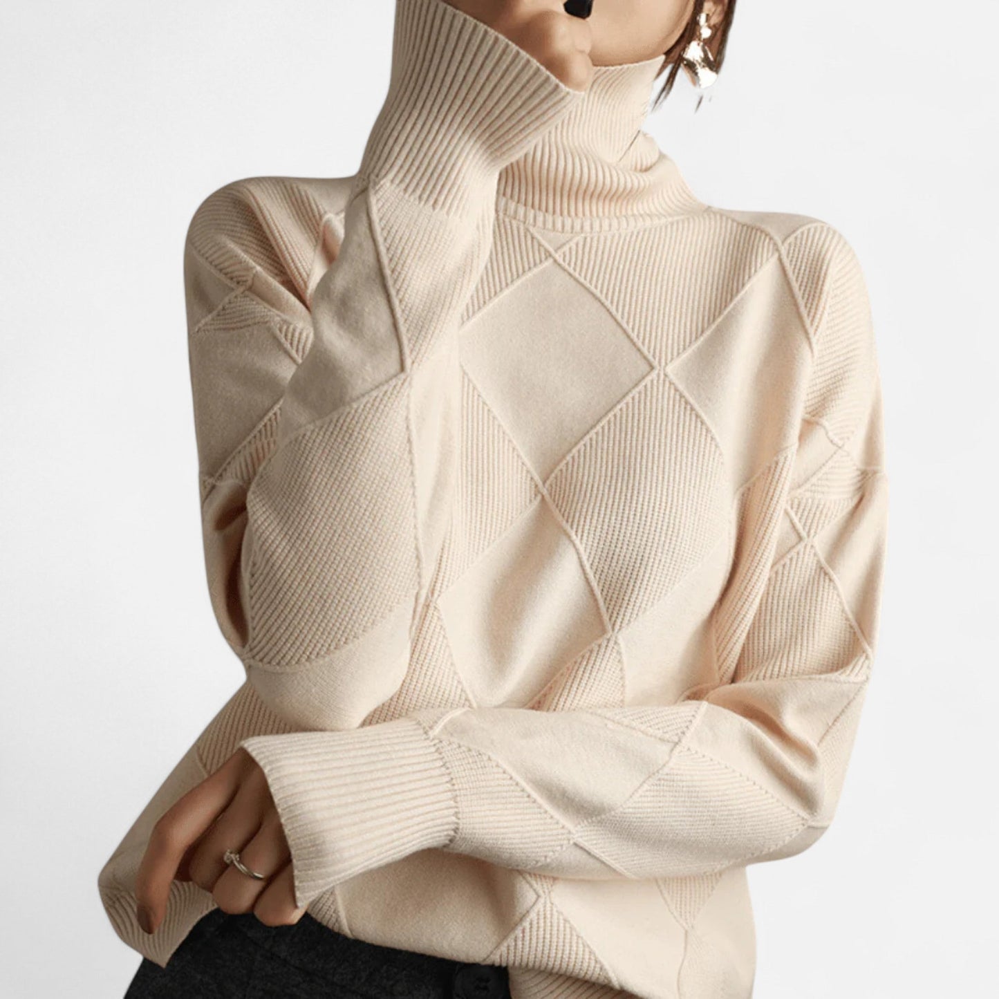 Ancient World | Women's Soft Premium Knit Turtleneck Sweater