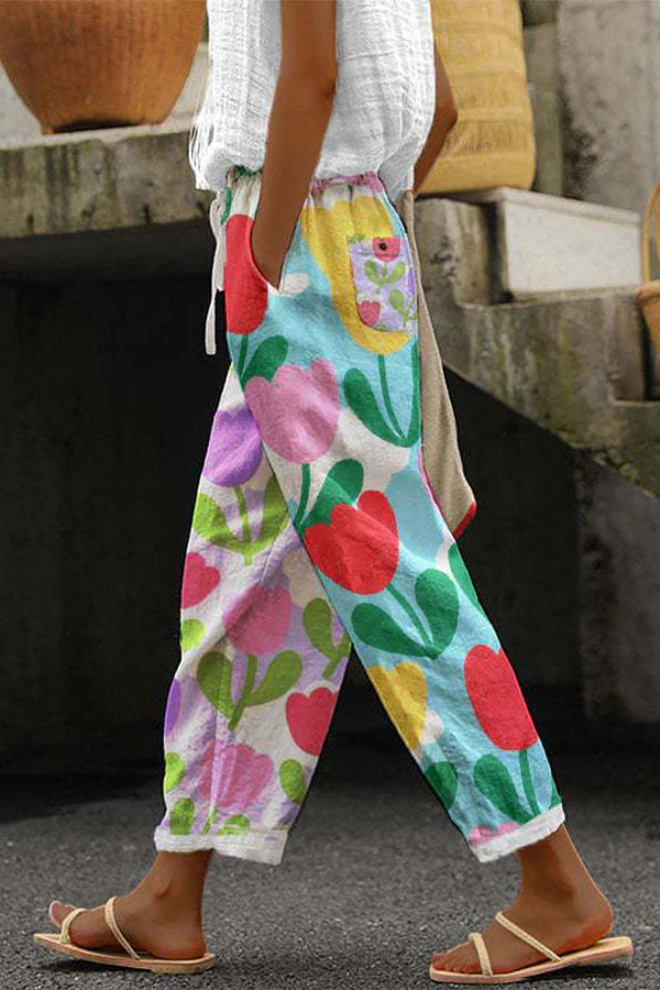 Flowy Patterned Pants
