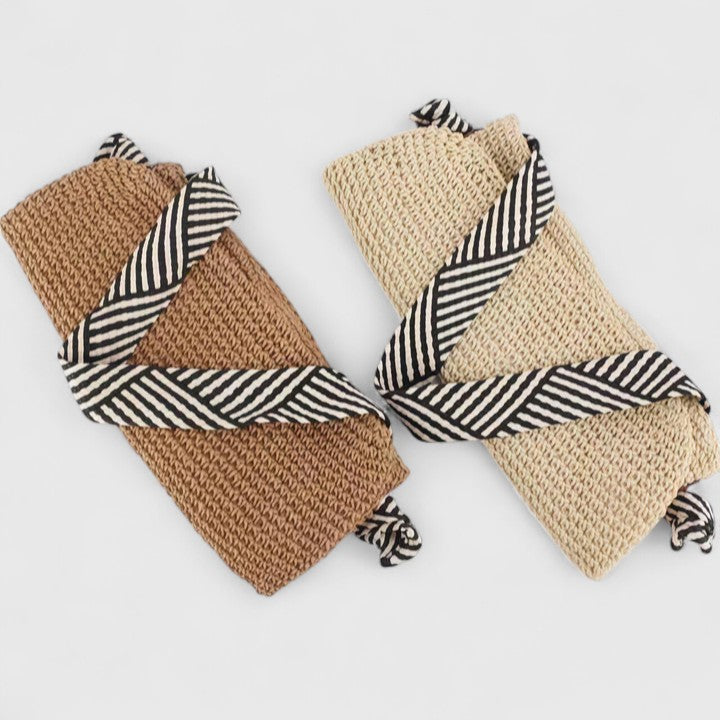 Practical Woven Women's Shoulder Tote Bag