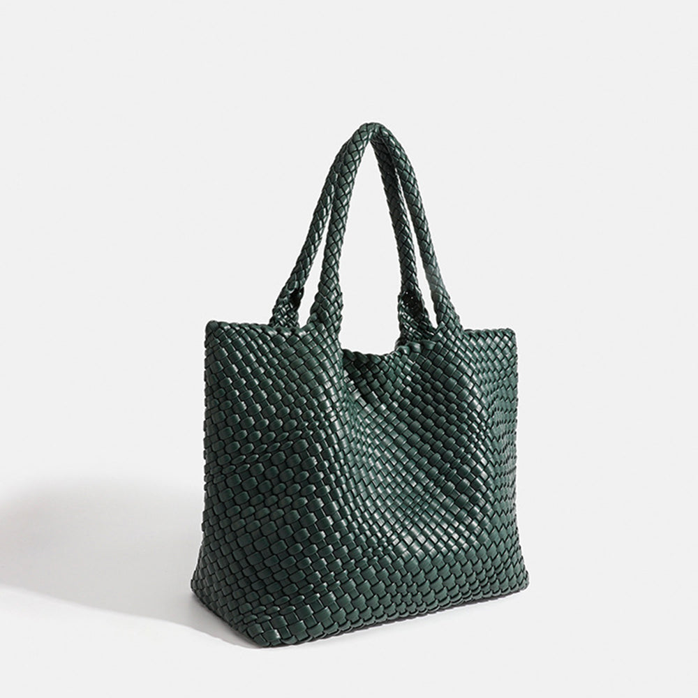Large capacity braided women's tote bag