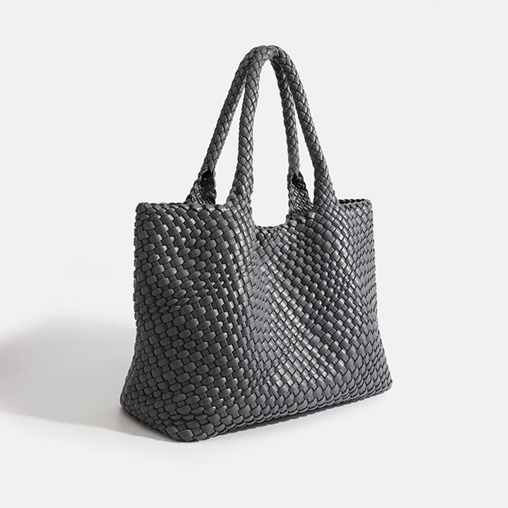 Large capacity braided women's tote bag