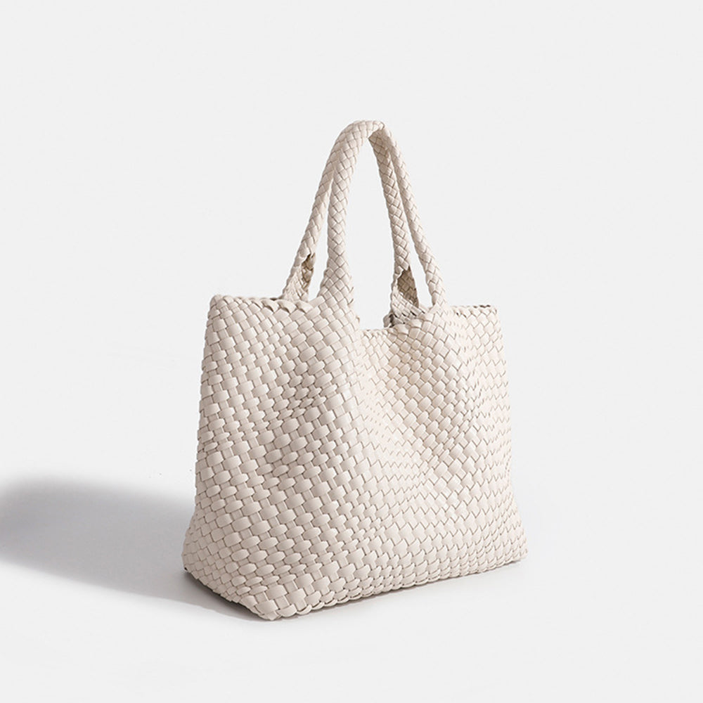Large capacity braided women's tote bag