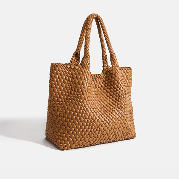 Large capacity braided women's tote bag
