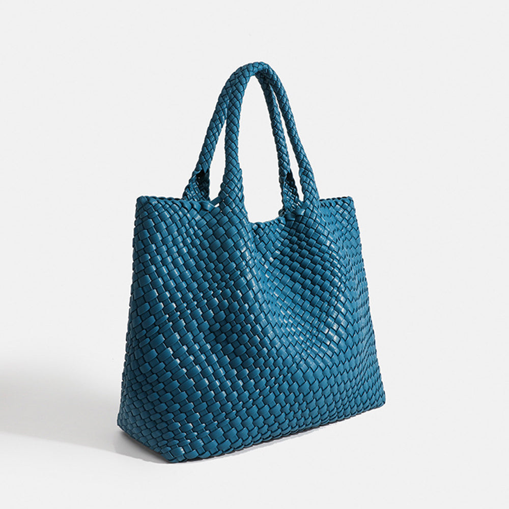 Large capacity braided women's tote bag