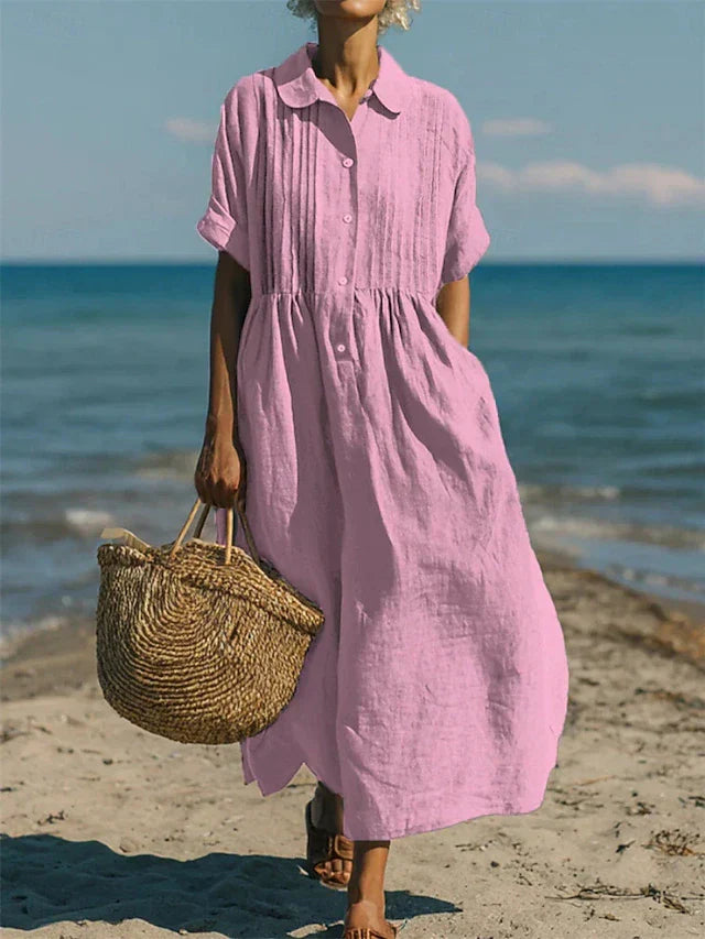 Women's Midi Long Shirt Dress