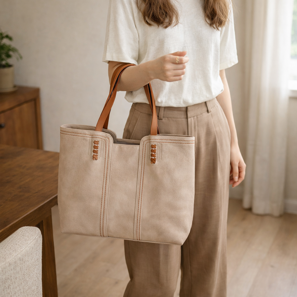 Structured style women's handbag