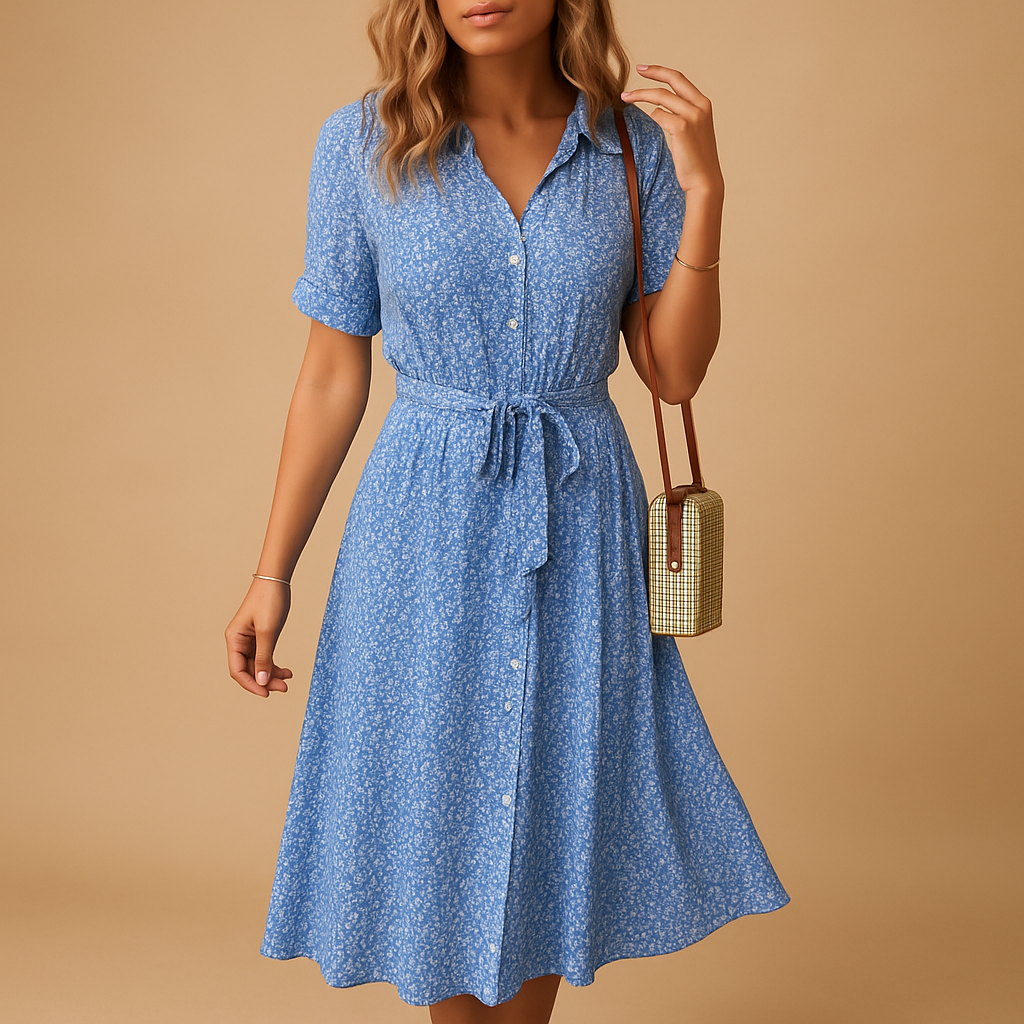 Mid-Length Buttoned Robe