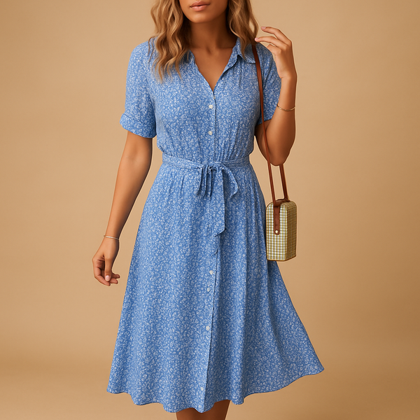 Mid-Length Buttoned Robe