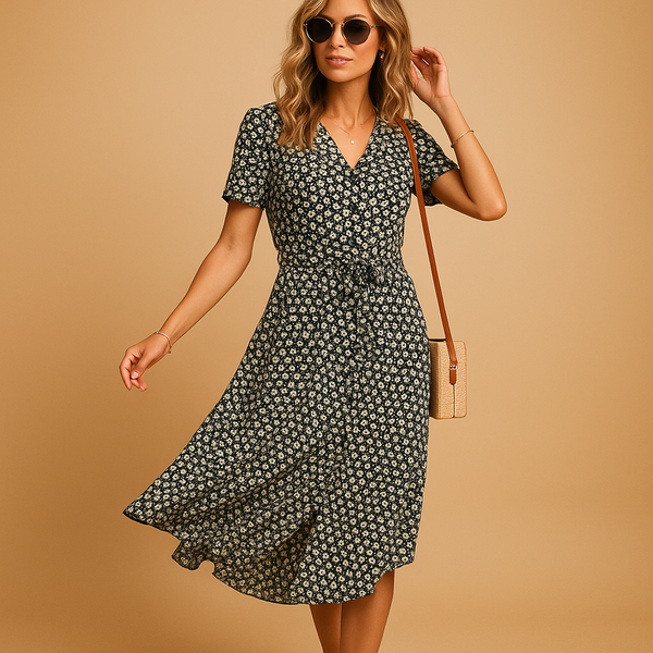 Mid-Length Buttoned Robe