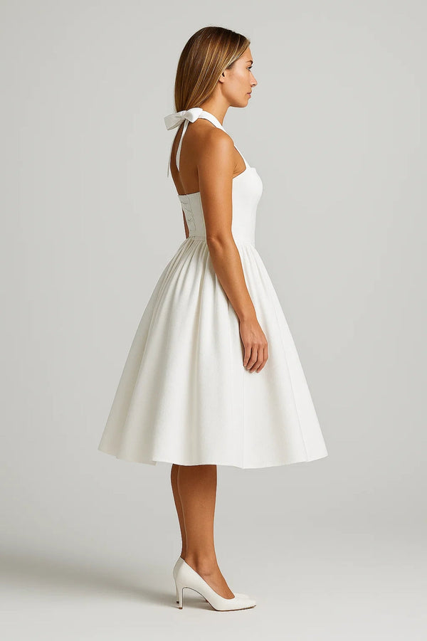 Two-Strap Trapeze Cocktail Dress