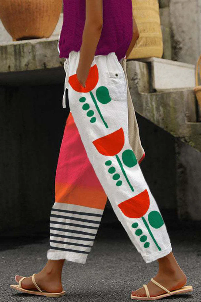 Flowy Patterned Pants