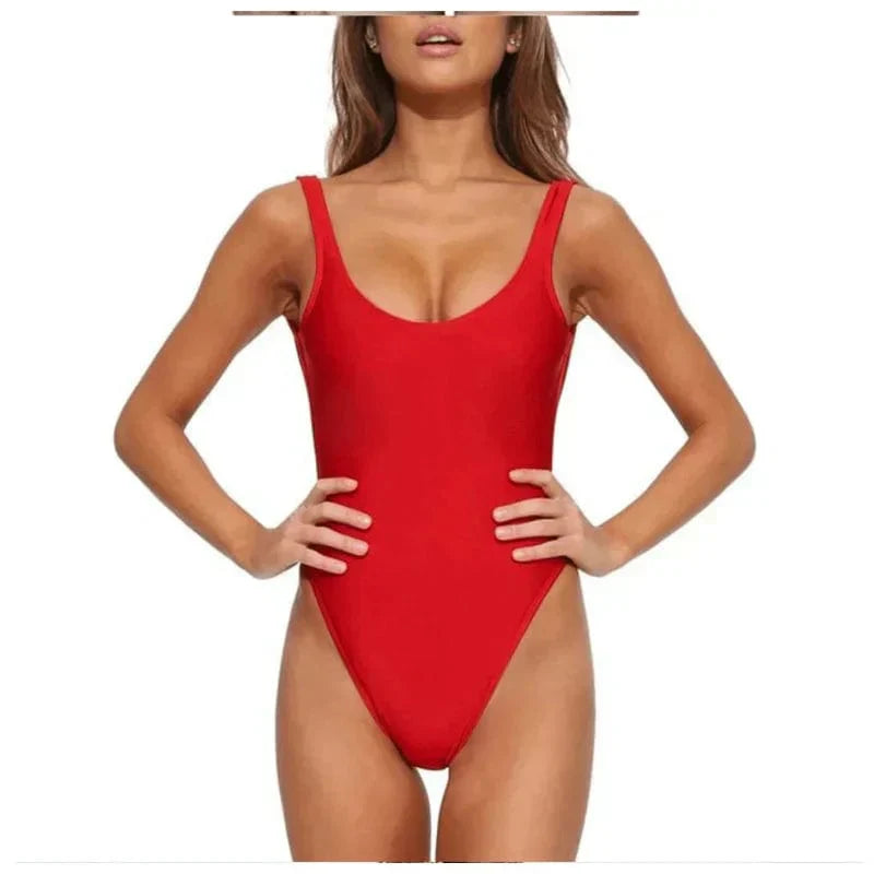 Classic Open Back Swimsuit