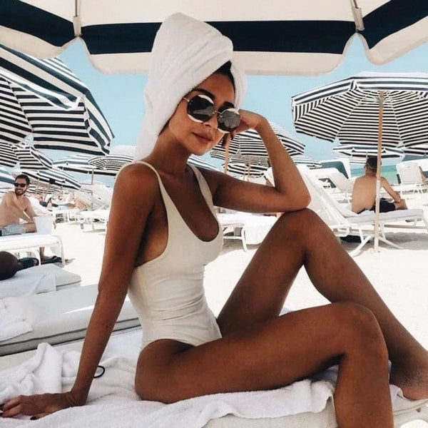 Classic Open Back Swimsuit